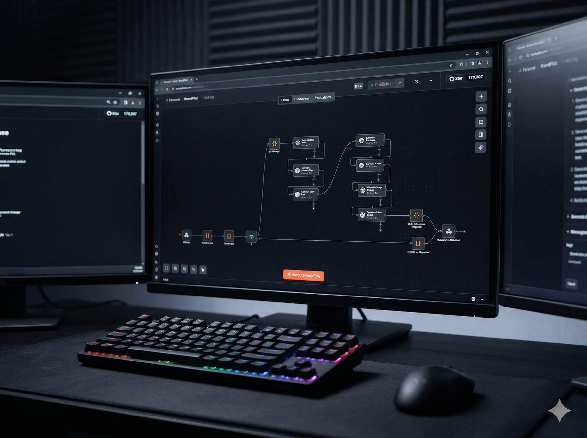Workflow overview used for the services page